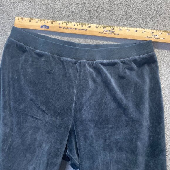 Pendleton Blue Velvet Pants Pull On Womens Size XL,Wide Leg,Comfort - Picture 4 of 8